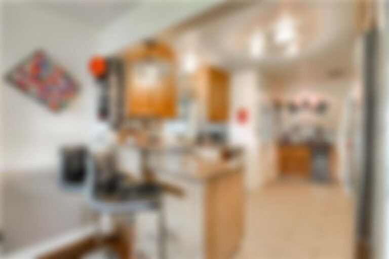 Kitchen with granite countertops. Granite from same quarry as our state capitol.