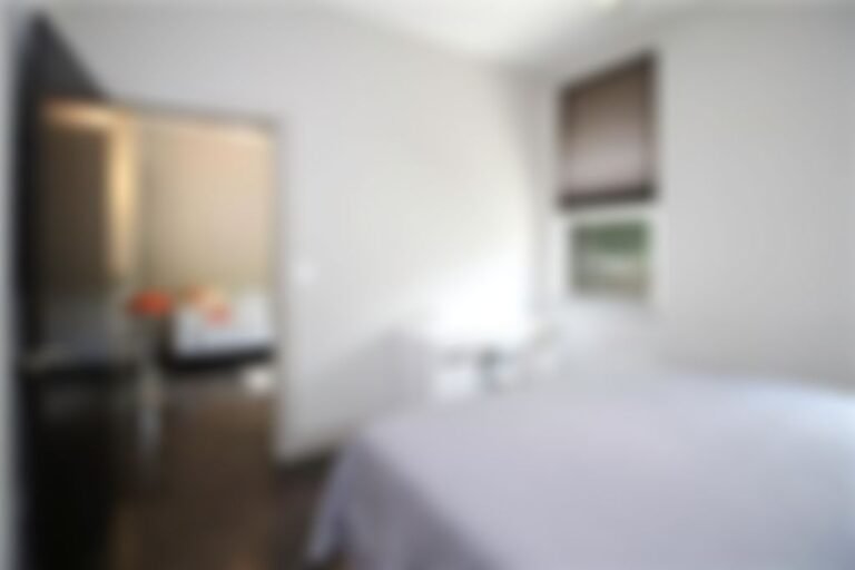 Light-filled bedroom.