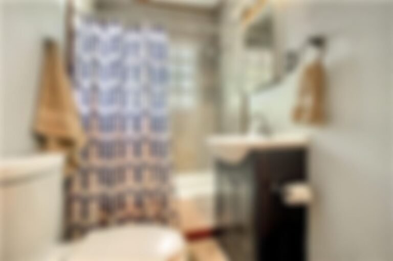 One of two downstairs bathrooms